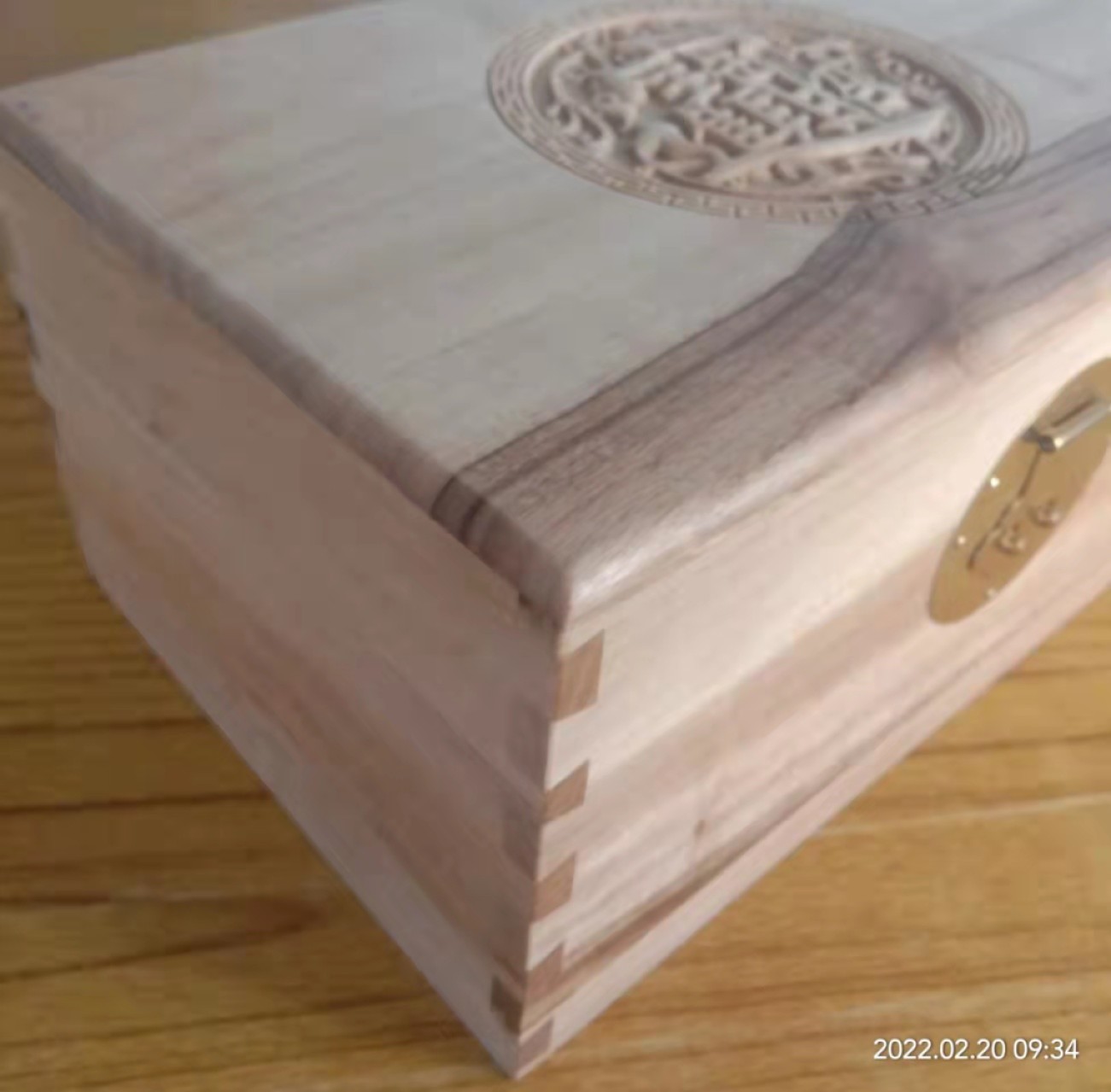 香樟木招财进宝首饰盒