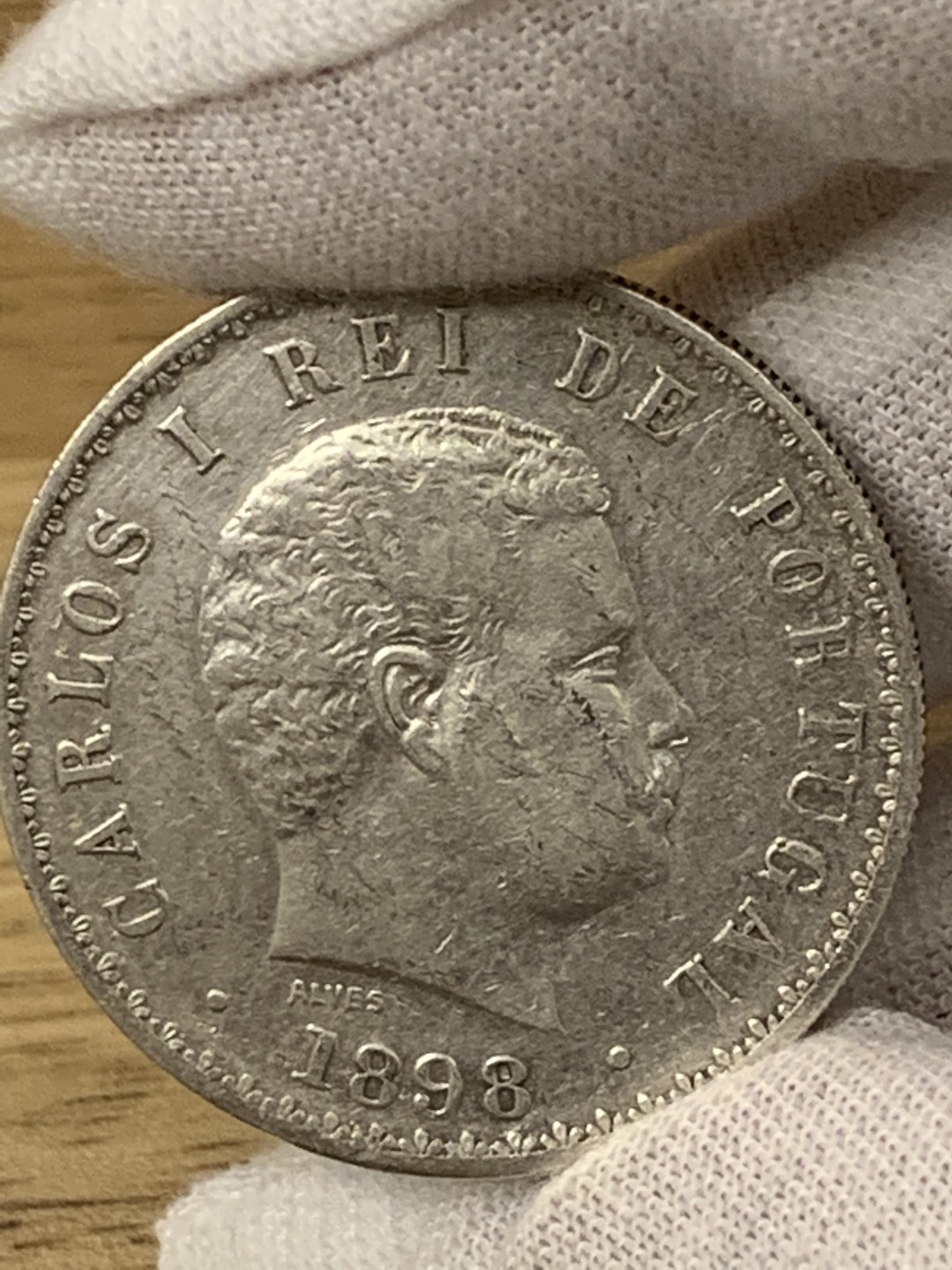 欧陆典藏，“币”定生辉，外币专场第一期 1898年葡萄牙卡洛斯一世500瑞斯银币 直径：31mm 克重：12.5
