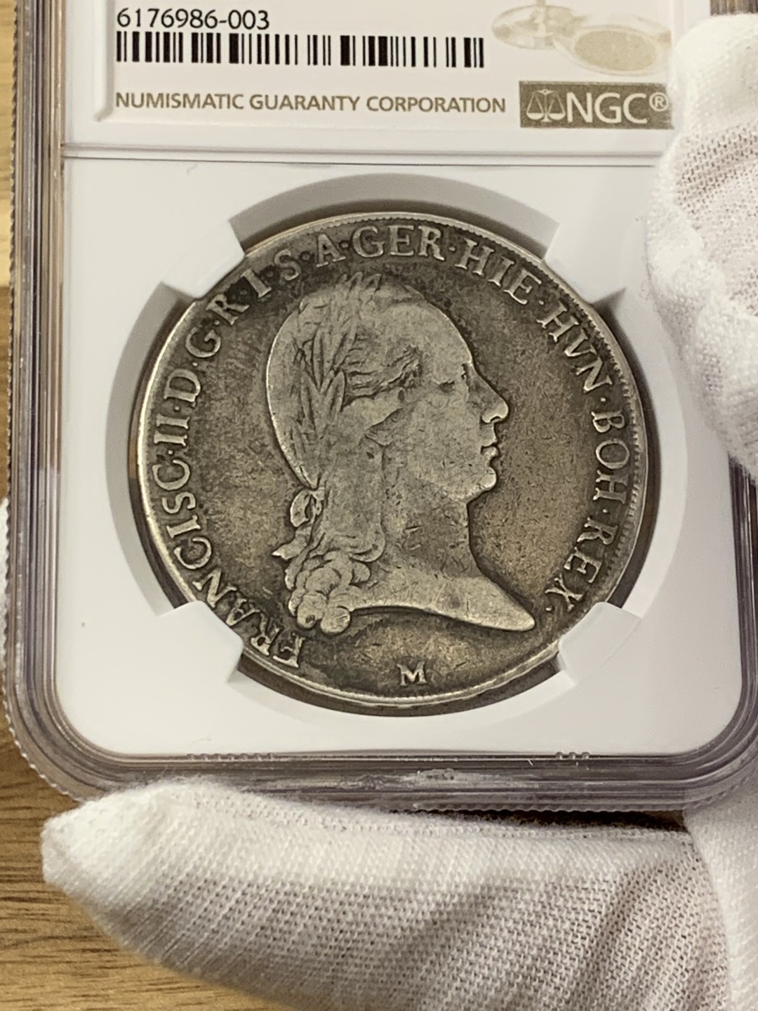 欧陆典藏，“币”定生辉，外币专场第一期 1793年意大利米兰铸币厂 伦巴第-维内蒂亚王国弗朗兹-约瑟夫 1泰勒大银，味道好品稀少NGC-VFD