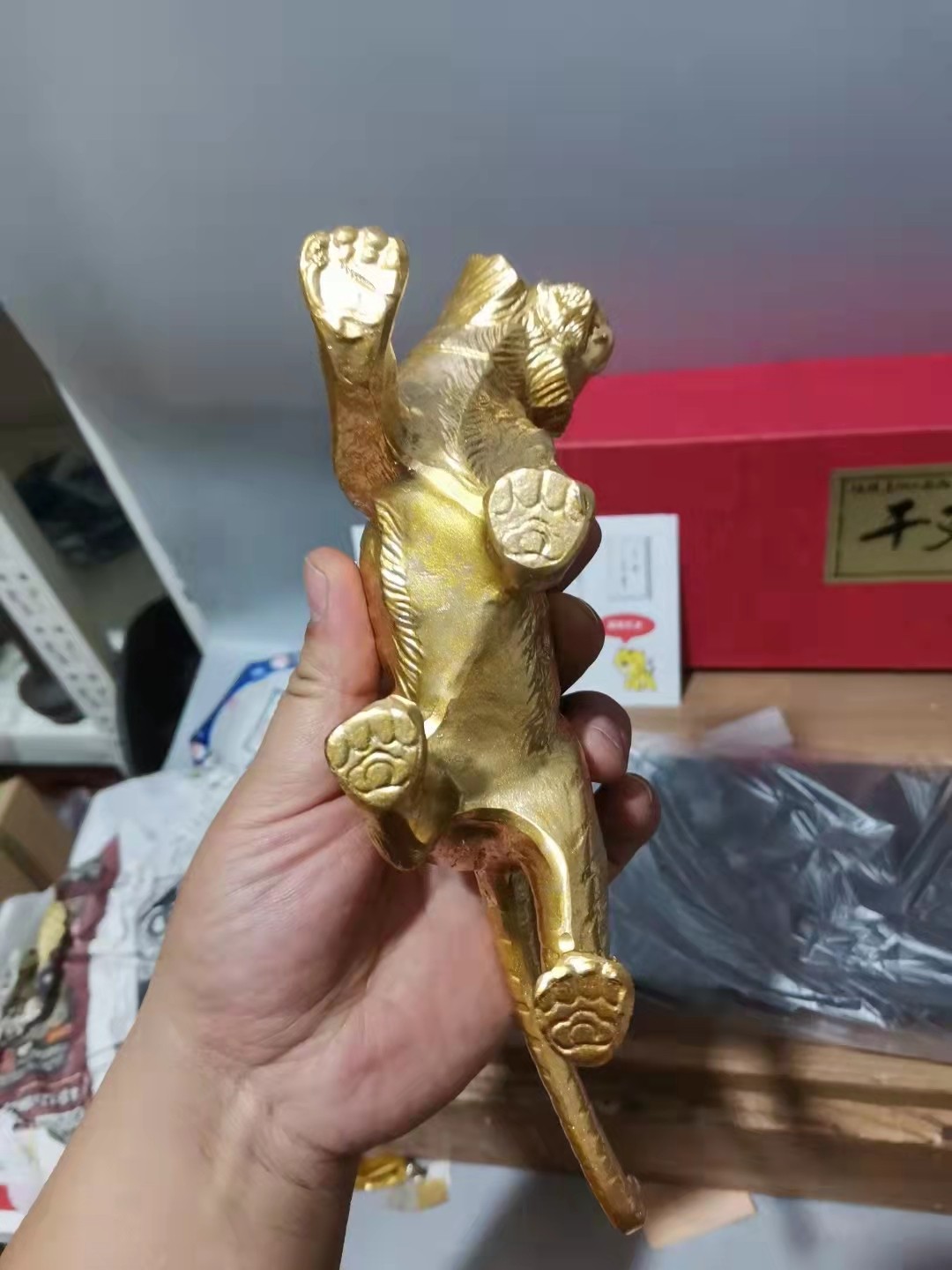 千器雅集—日本回流铜器臻藏 干支生肖铜老虎摆件