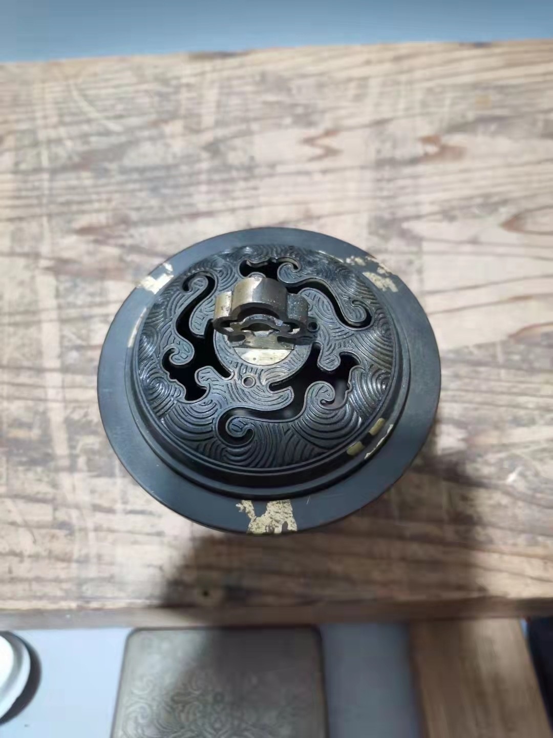 千器雅集—日本回流铜器臻藏 日本回流铜器精品——漆金工艺铜香炉香薰