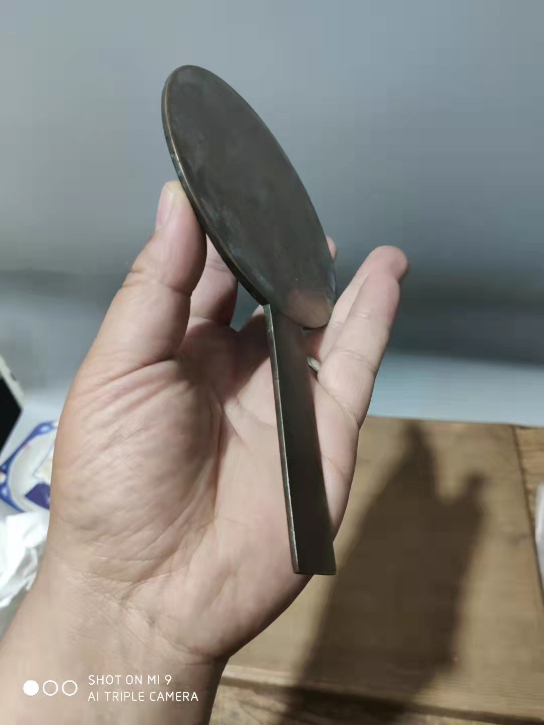 千器雅集—日本回流铜器臻藏 日本回流  江户时期古董铜器——名家款球花纹饰铜镜和镜