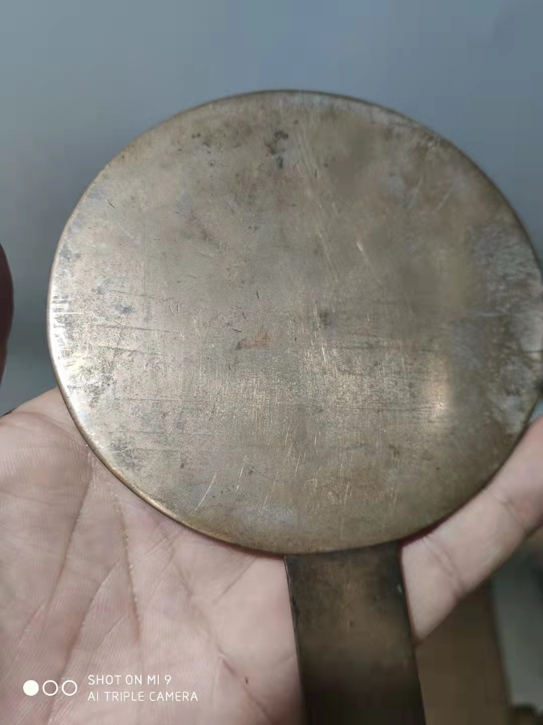 千器雅集—日本回流铜器臻藏 日本回流  江户时期古董铜器——名家款球花纹饰铜镜和镜