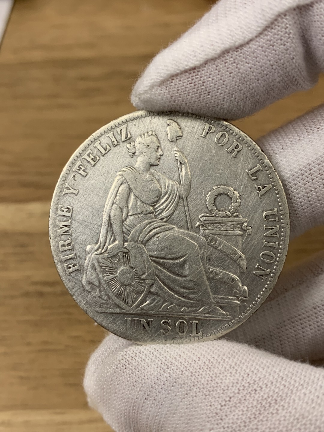 欧陆典藏，“币”定生辉，外币专场第一期 1889年秘鲁共和国1索尔女神大银