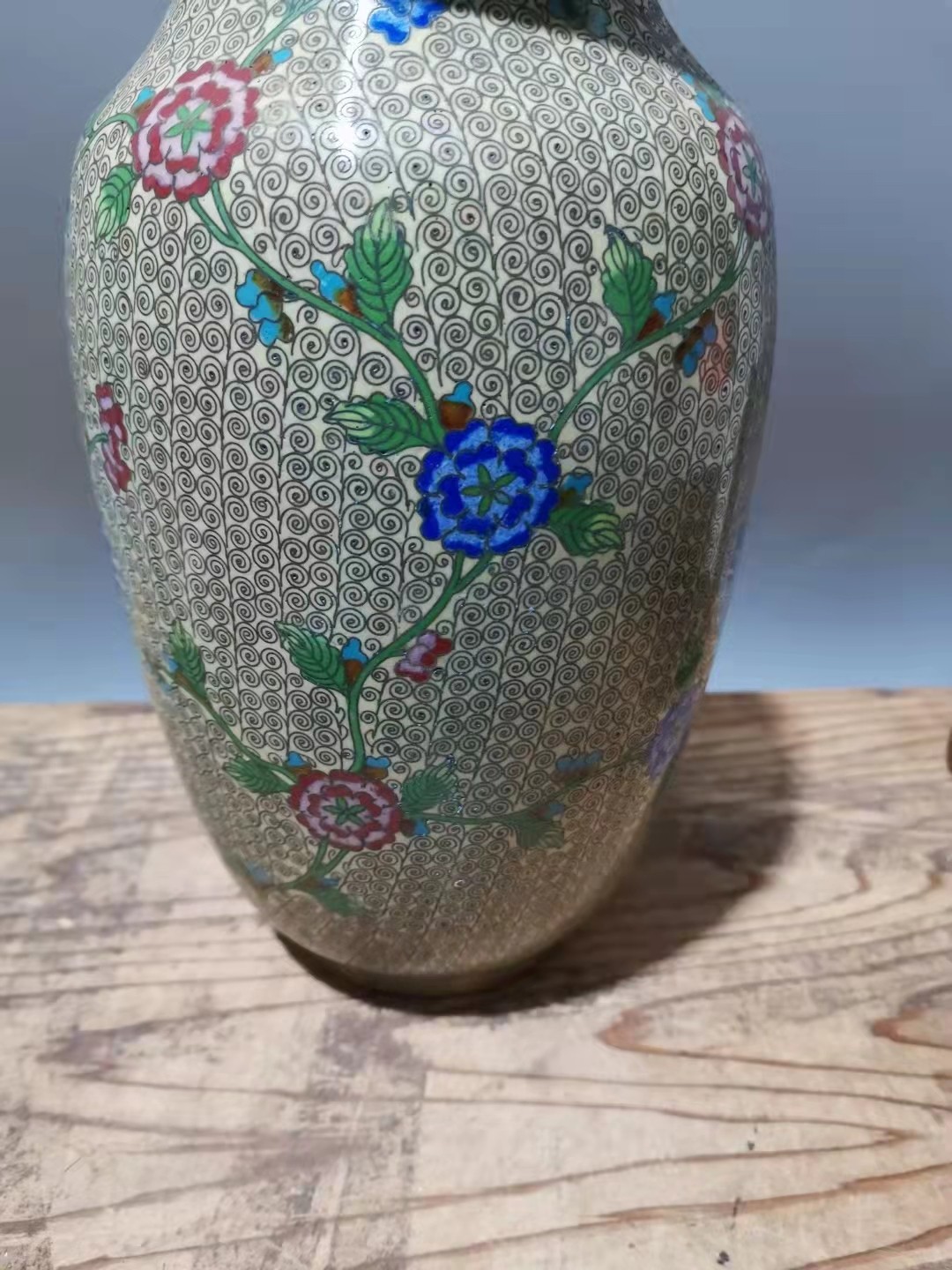 千器雅集—日本回流瓷器臻藏 日本回流民国时期铜胎景泰蓝花瓶