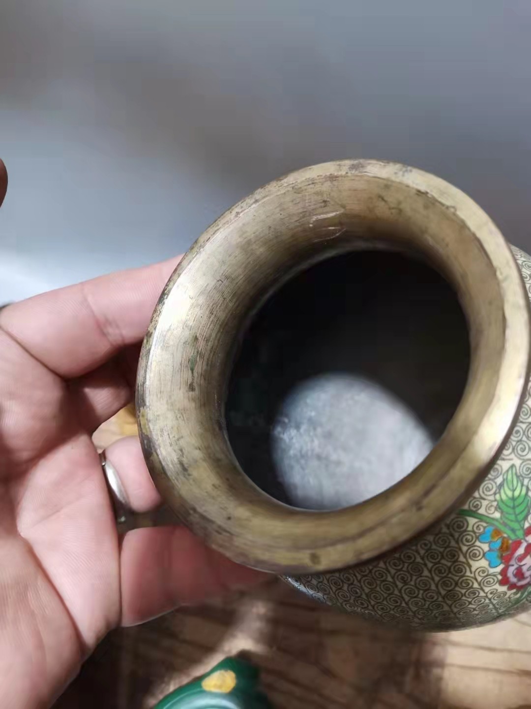 千器雅集—日本回流瓷器臻藏 日本回流民国时期铜胎景泰蓝花瓶