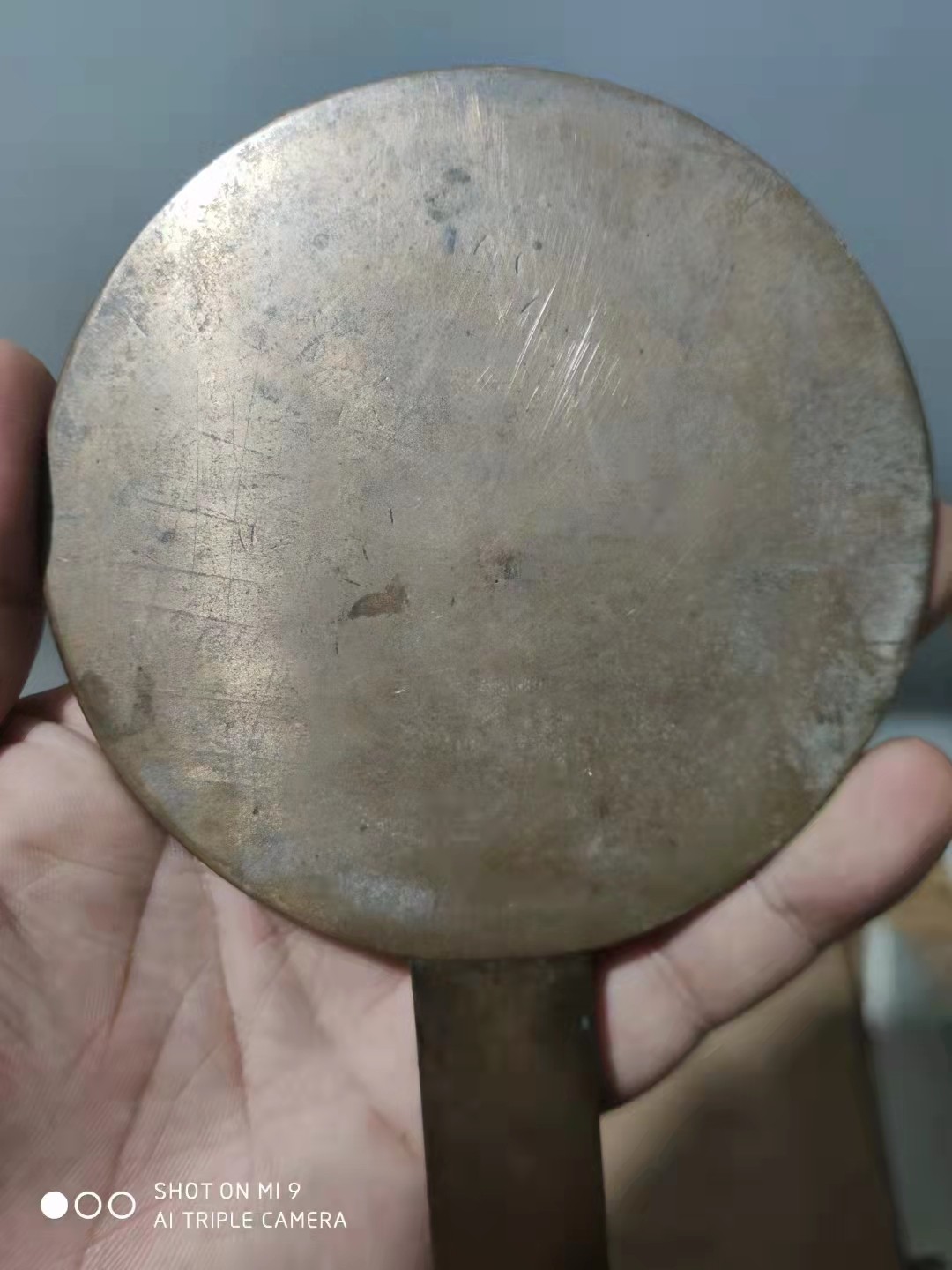 千器雅集—日本回流铜器臻藏 日本回流  江户时期古董铜器——名家款球花纹饰铜镜和镜