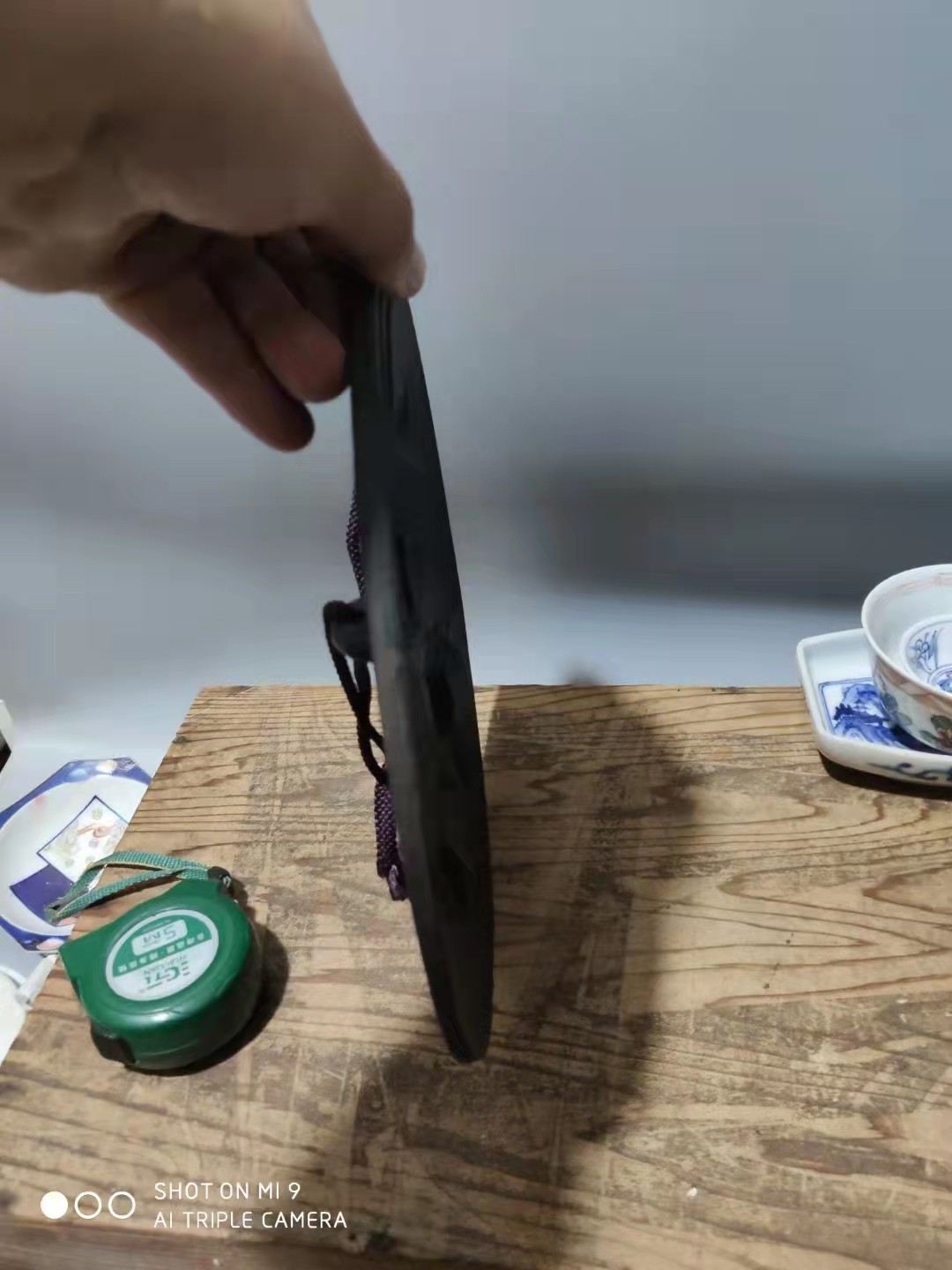 千器雅集—日本回流铜器臻藏 日本回流  南部铁器——鬼面武士浮雕大赏盘挂盘