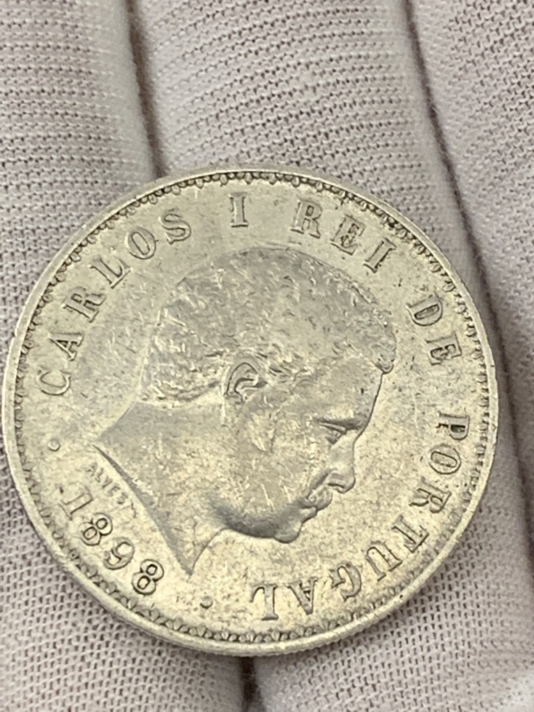 欧陆典藏，“币”定生辉，外币专场第一期 1898年葡萄牙卡洛斯一世500瑞斯银币 直径：31mm 克重：12.5