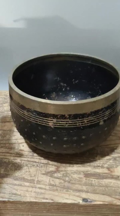 千器雅集—日本回流铜器臻藏 日本回流    昭和时期铜器——佛教密宗礼佛铜磬