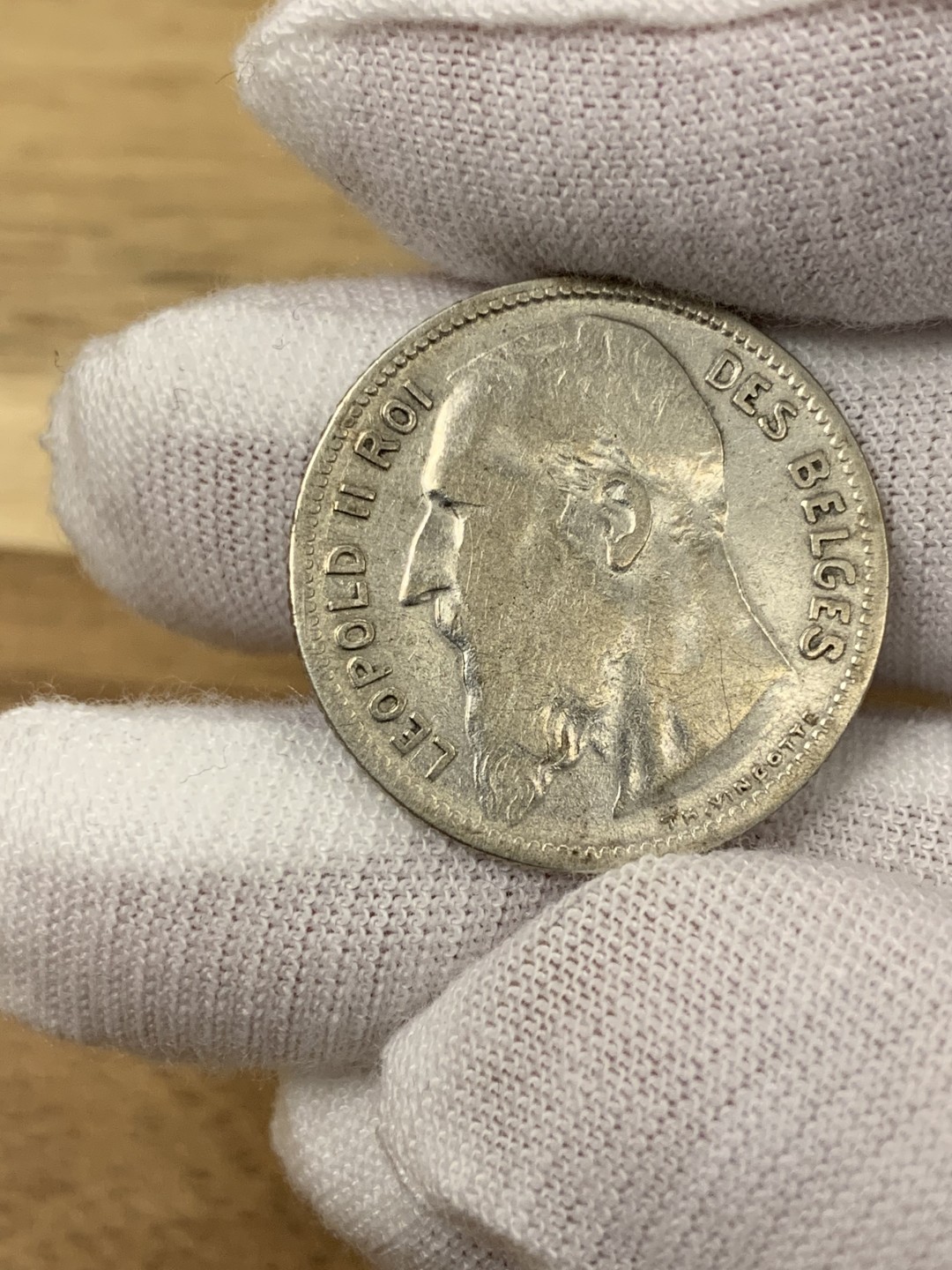 欧陆典藏，“币”定生辉，外币专场第一期 1904年比利时利奥波德二世1法郎银币 直径：23mm 克重：5