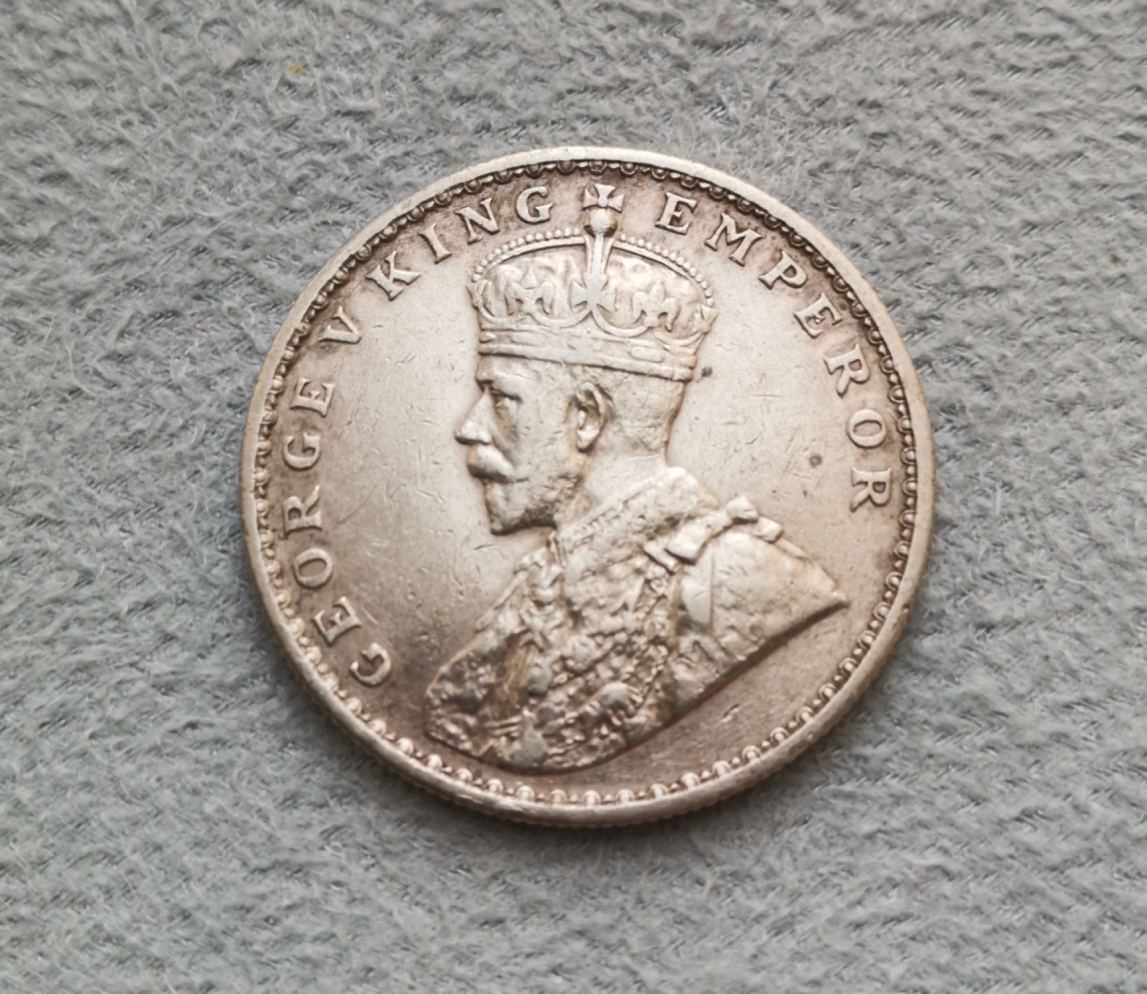 第27期拍卖会 英国1918年英属印度乔治五世1卢比银币