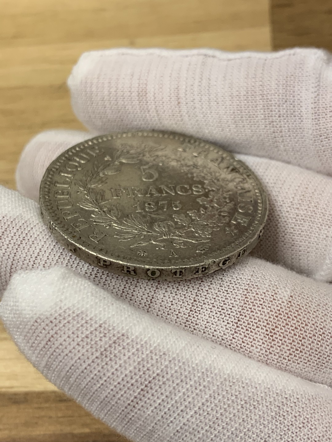 欧陆典藏，“币”定生辉，外币专场第一期 1875年法国大力神大银5法郎银币