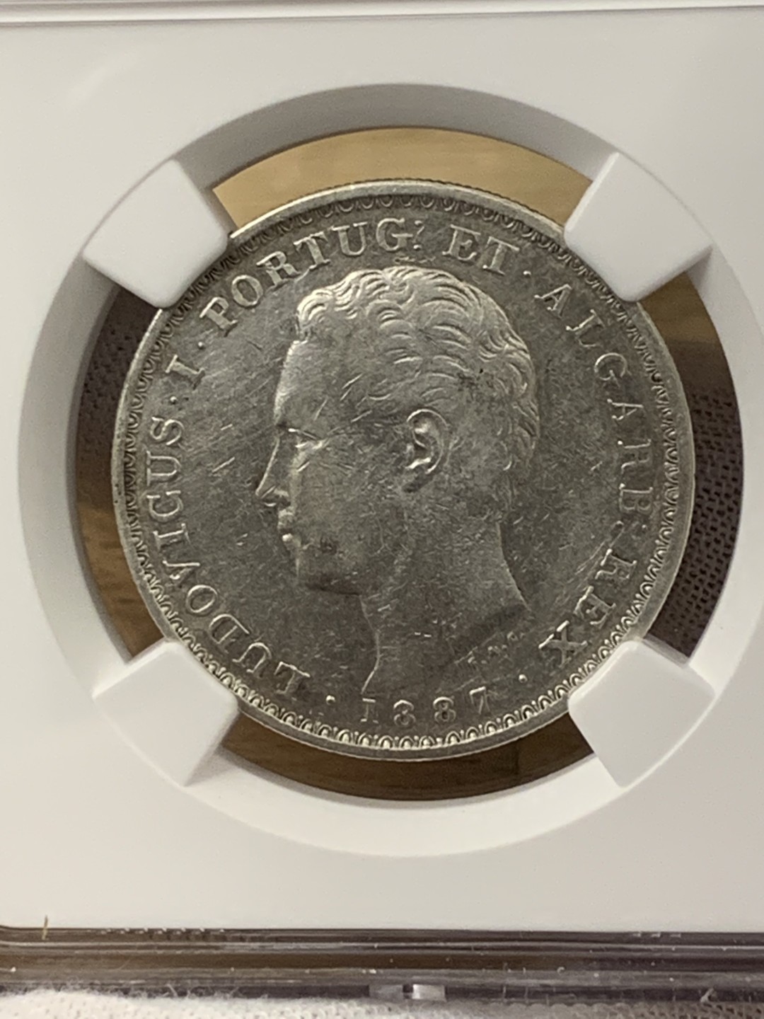 欧陆典藏，“币”定生辉，外币专场第一期 1887年葡萄牙路易斯一世500瑞斯银币NGC-VFD