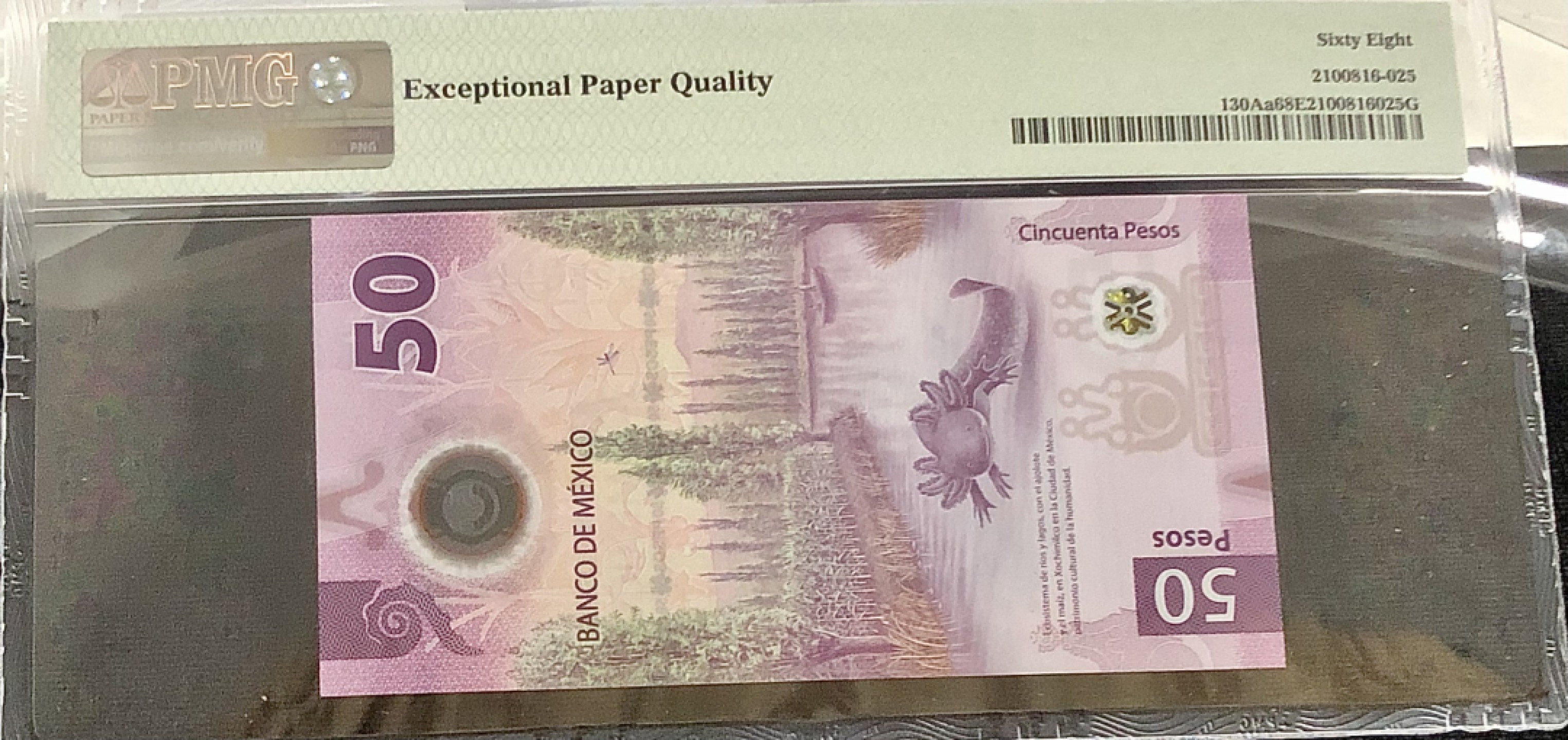 圣域骑士团 | CICE币展&易卜生专场 春天来了 ‼️第三期（2022003） 【高分】2021年墨西哥🇲🇽50比索 签名② PMG68分全程无4/7靓号