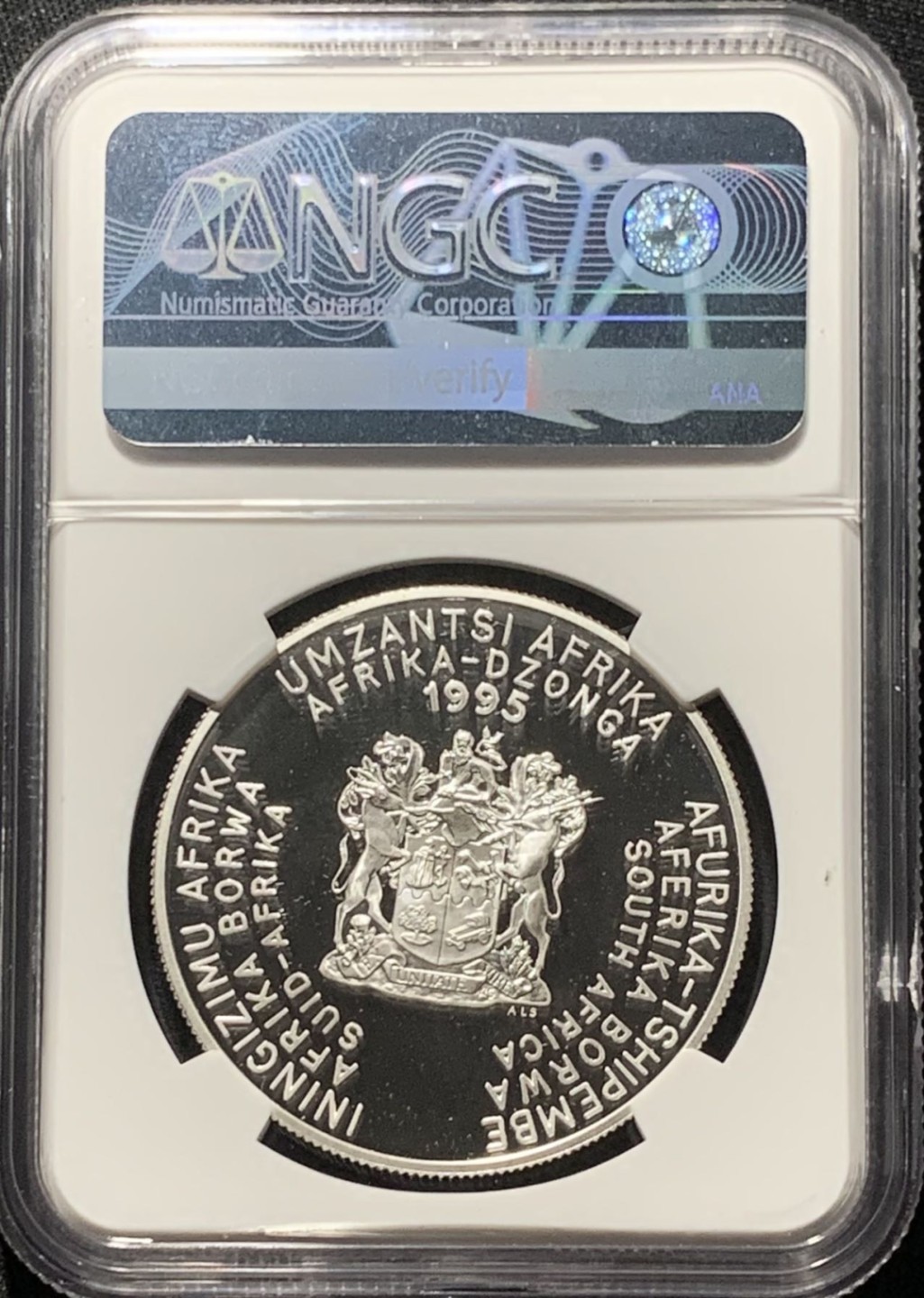 紫瑗钱币——第207期拍卖 南非 1995年 联合国成立50周年 2兰特 银币 NGC PR69 UC