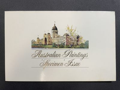 【第10期】莲池国际邮品拍卖 - 【澳大利亚】1984 国际邮展 绘画高值邮票票样邮折 总面值高达17澳元