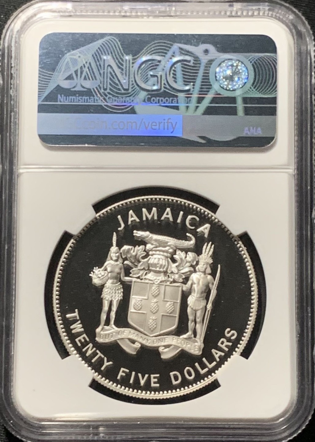 紫瑗钱币——第206期拍卖 牙买加 1995年 联合国成立50周年 25元 银币 NGC PR69 UC