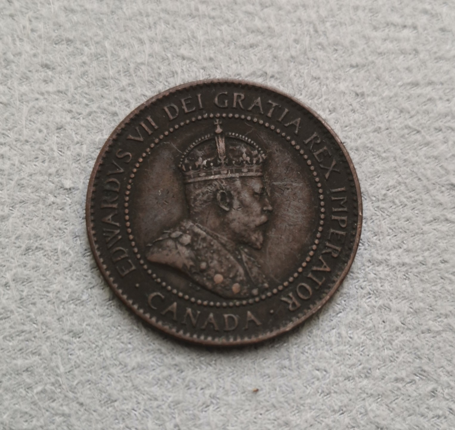 第27期拍卖会 加拿大1902年爱德华七世1分铜币