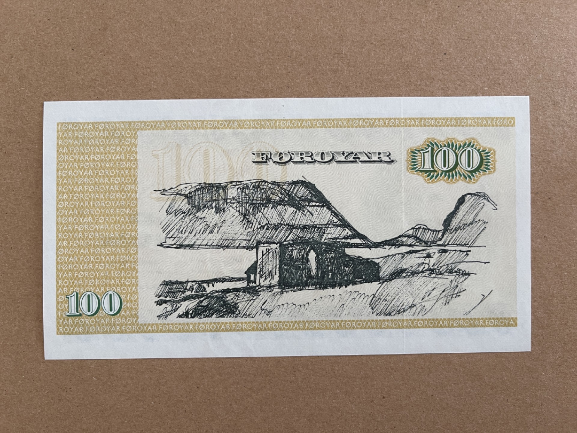 《张总收藏》50期——欧洲经典名誉品 法罗群岛100克朗 UNC 1994年 法罗岛语言创建者哈梅尔斯海姆