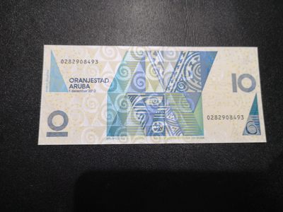 《外钞收藏家》第一百六十八期拍卖 - 2012年阿鲁巴10元 UNC