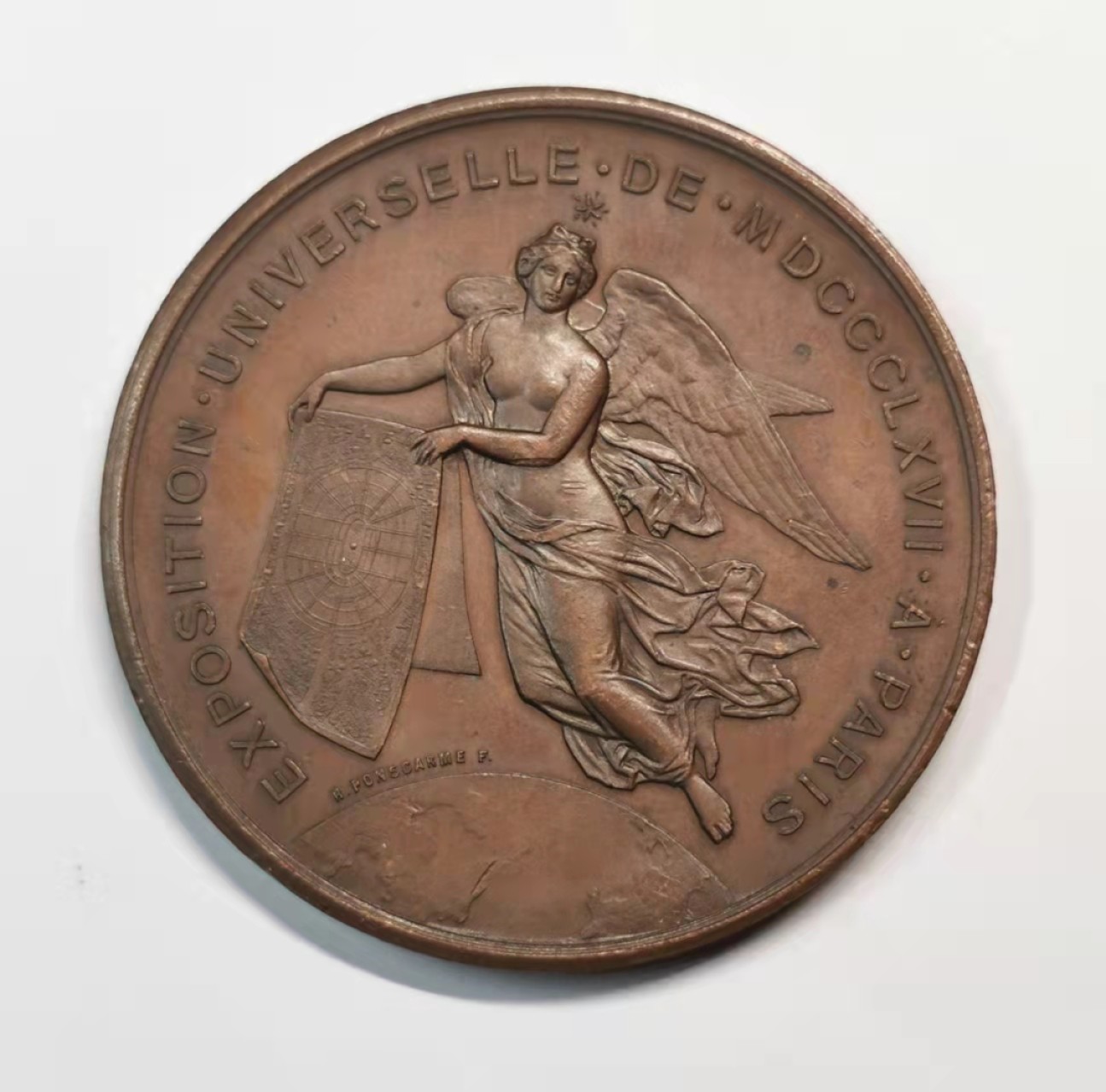 欧罗巴与亚细亚的春天奏鸣曲—凡希社世界钱币微拍第一百九十期 1857法国世界博览会纪念大铜章AU