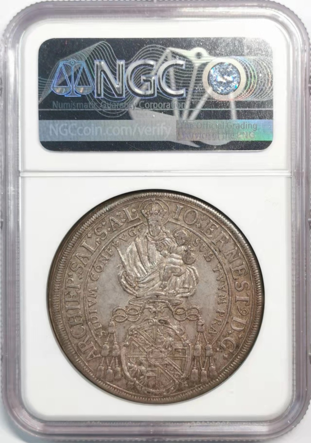 欧罗巴与亚细亚的春天奏鸣曲—凡希社世界钱币微拍第一百九十期 荐！1694萨尔茨堡主教区圣鲁伯特泰勒大银NGC-MS62紫罗兰包浆！