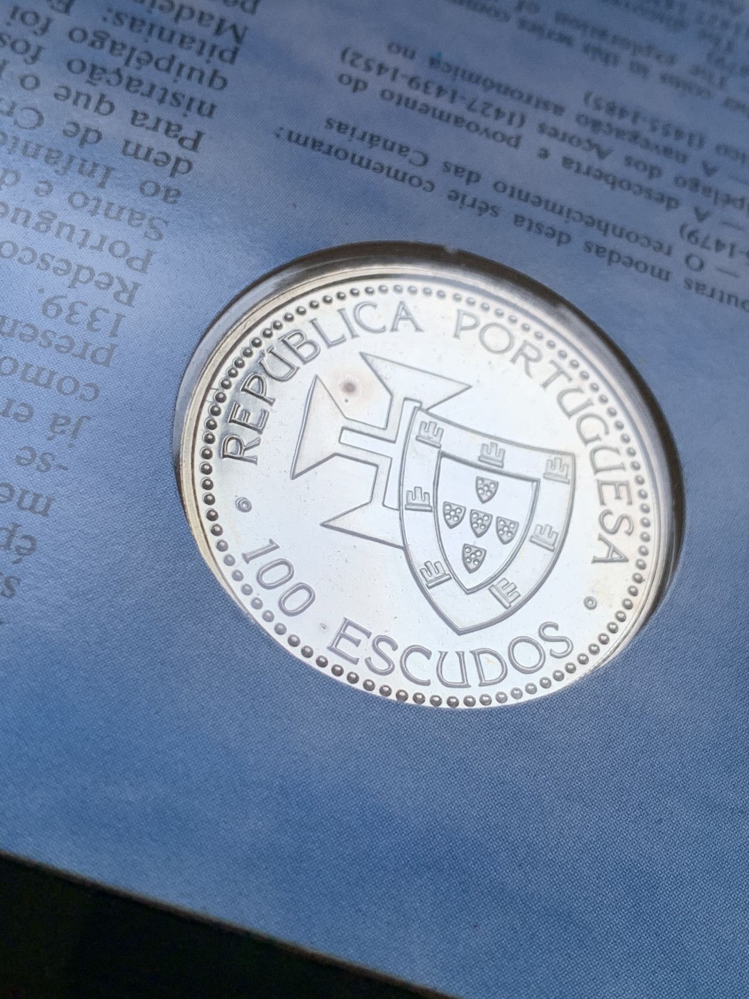 《竞宝斋》第37场-周日 首场自动拍卖 2件或者满200包顺丰 卡装葡萄牙 1989年帆船 马德拉群岛 100埃斯库多大银币