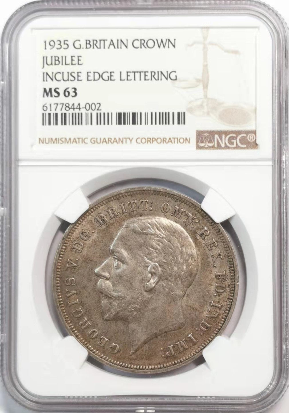 欧罗巴与亚细亚的春天奏鸣曲—凡希社世界钱币微拍第一百九十期 1935英国木马马剑大银NGC-MS63