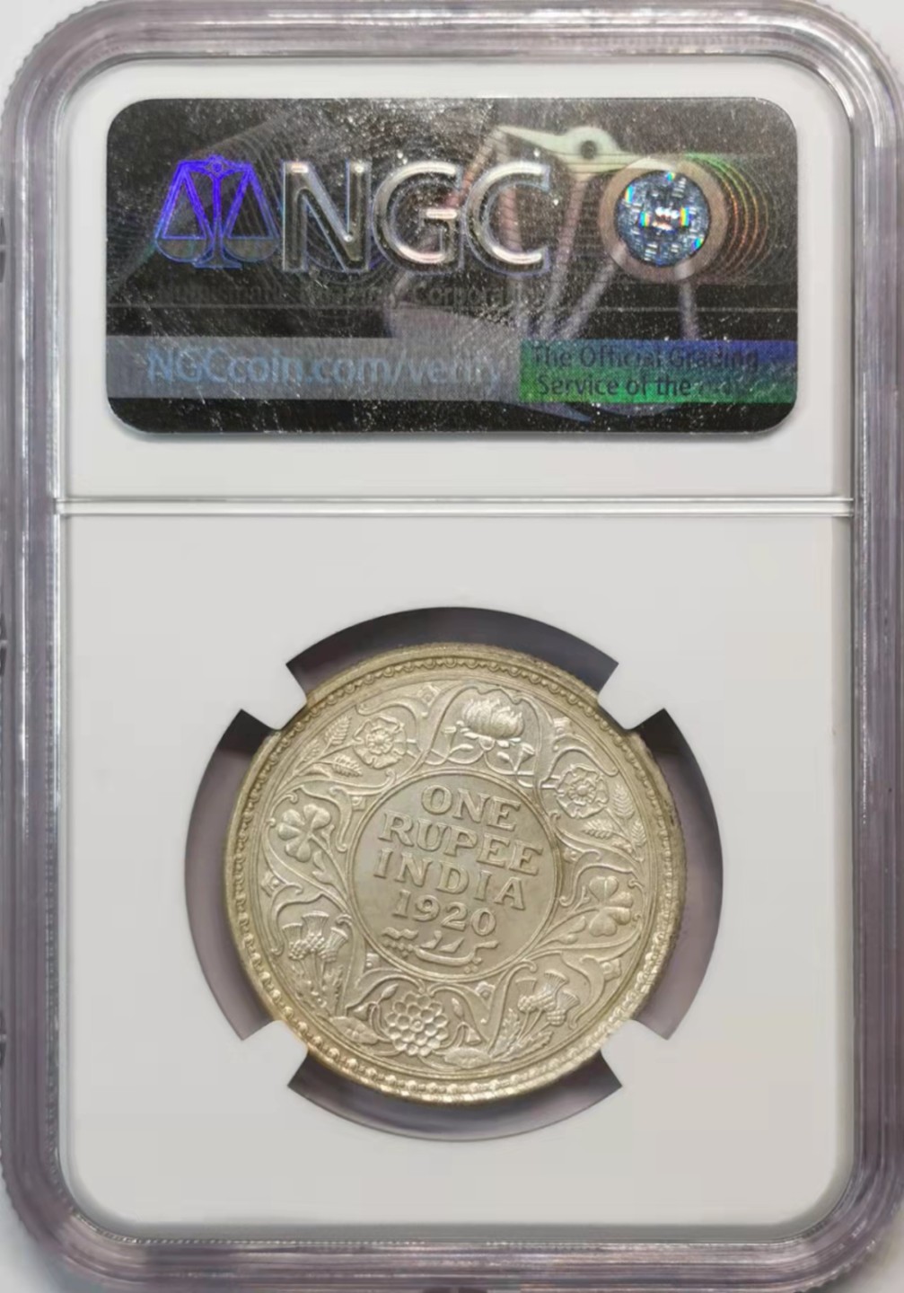 欧罗巴与亚细亚的春天奏鸣曲—凡希社世界钱币微拍第一百九十期 1920C英属印度乔五卢比NGC-MS63