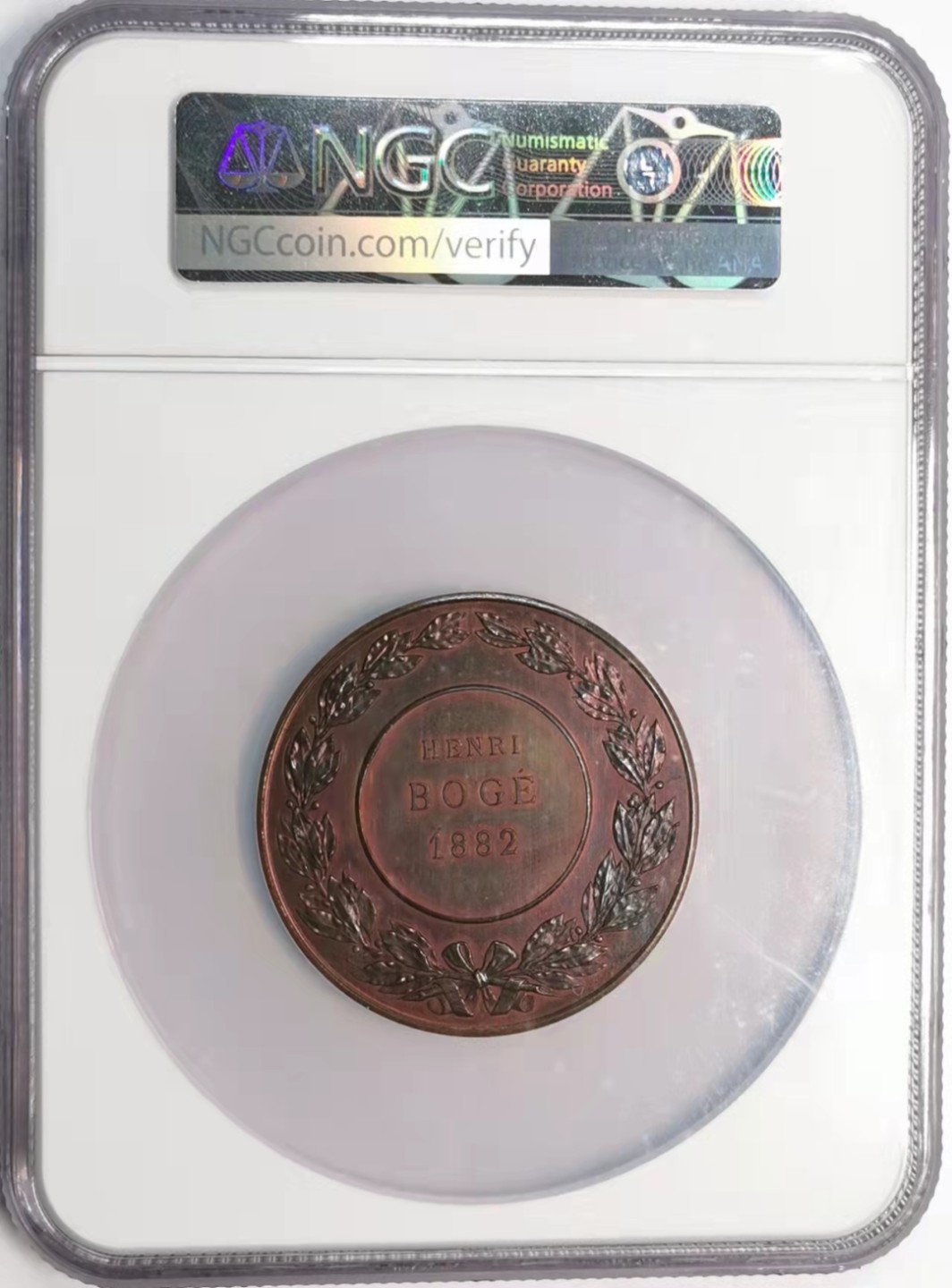 欧罗巴与亚细亚的春天奏鸣曲—凡希社世界钱币微拍第一百九十期 1886法国帝国理工学院纪念大铜章NGC-MS63