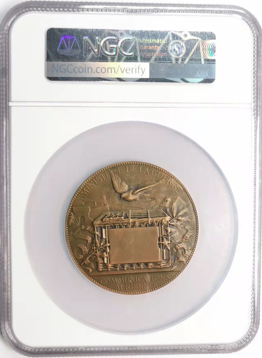 欧罗巴与亚细亚的春天奏鸣曲—凡希社世界钱币微拍第一百九十期 1871法国普法战争通讯部门纪念铜章NGC-MS62