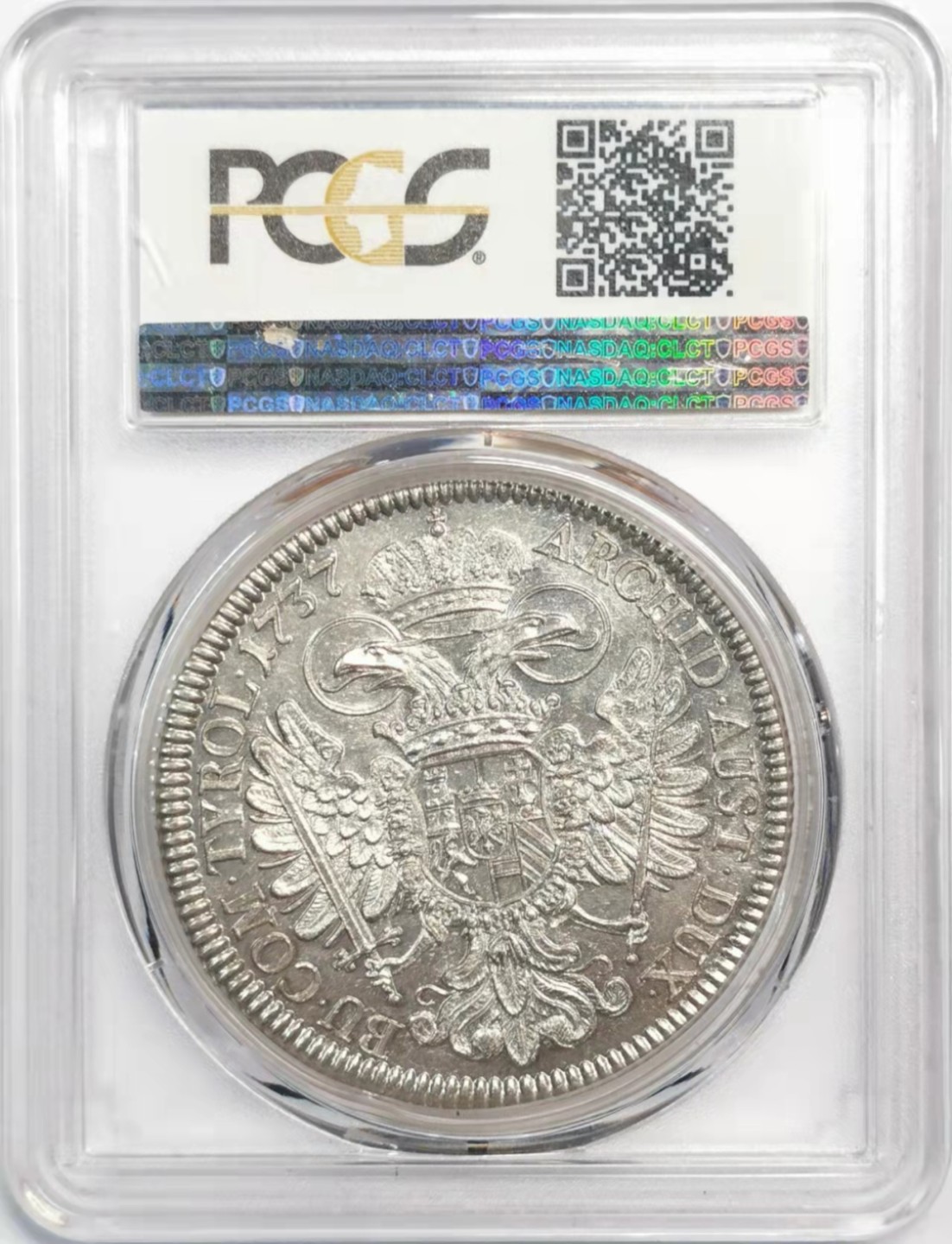 欧罗巴与亚细亚的春天奏鸣曲—凡希社世界钱币微拍第一百九十期 荐！1737神罗总庭 卡尔六世泰勒大银PCGS-MS62细节出色！