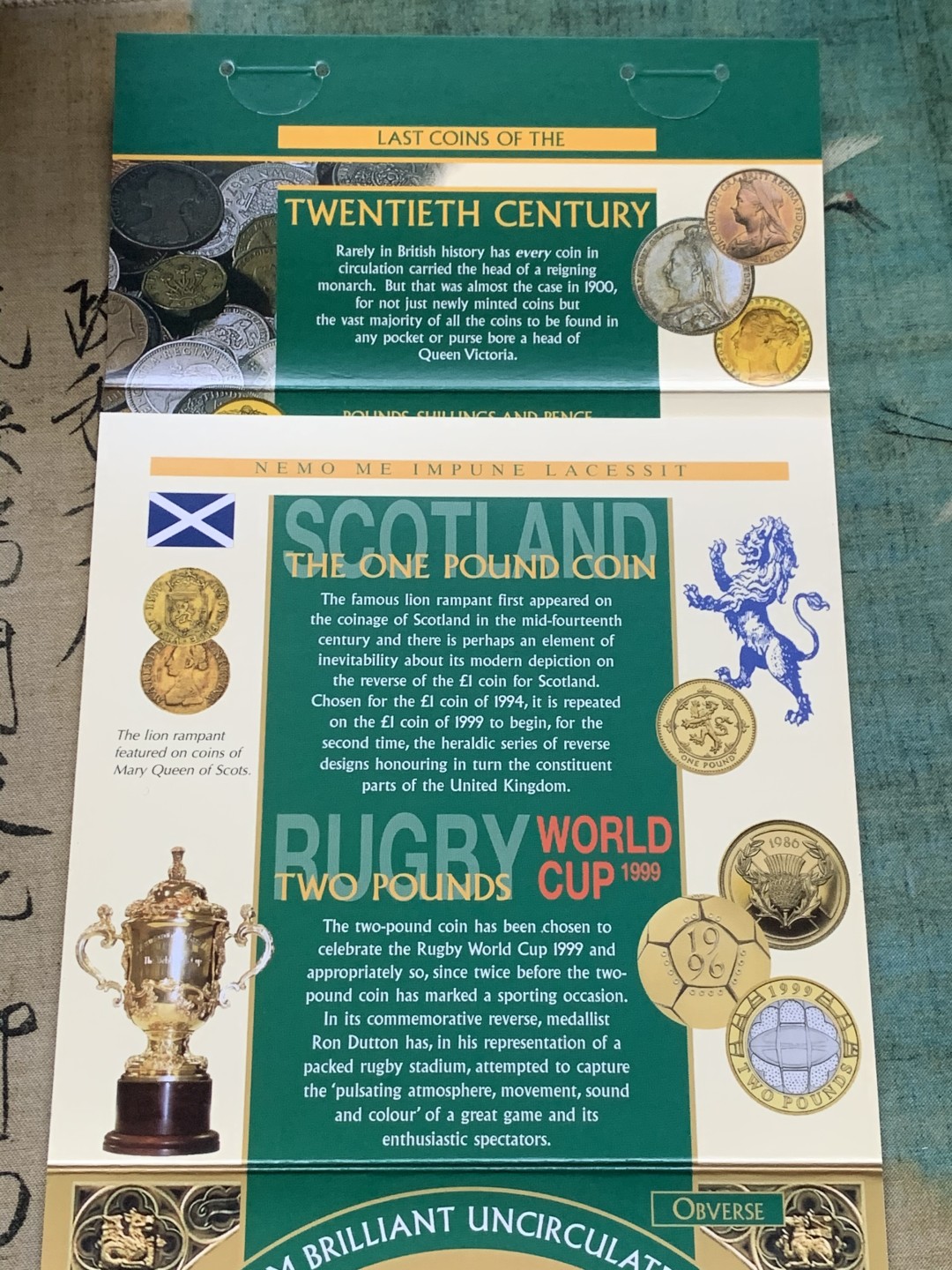 《竞宝斋》第37场-周日 首场自动拍卖 2件或者满200包顺丰 原封装英国 1999年 9枚套 卡装套币 较少见