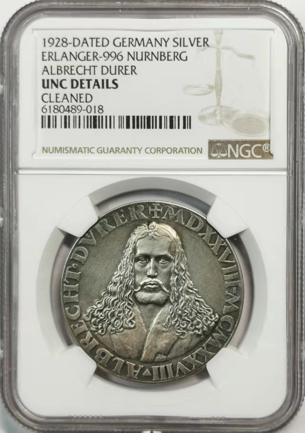 欧罗巴与亚细亚的春天奏鸣曲—凡希社世界钱币微拍第一百九十期 1928德国丢勒纪念银章NGC-UNCD