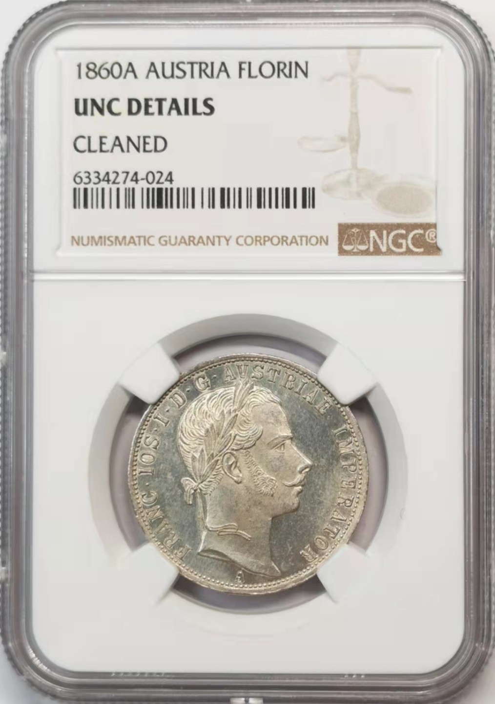 欧罗巴与亚细亚的春天奏鸣曲—凡希社世界钱币微拍第一百九十期 1860奥地利佛罗林银币NGC-UNCD