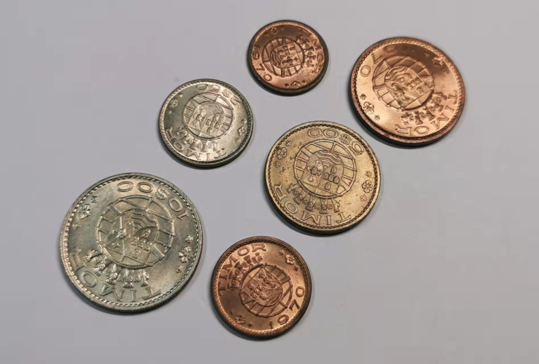 欧罗巴与亚细亚的春天奏鸣曲—凡希社世界钱币微拍第一百九十期 1970葡属帝汶MINT SET六枚套UNC