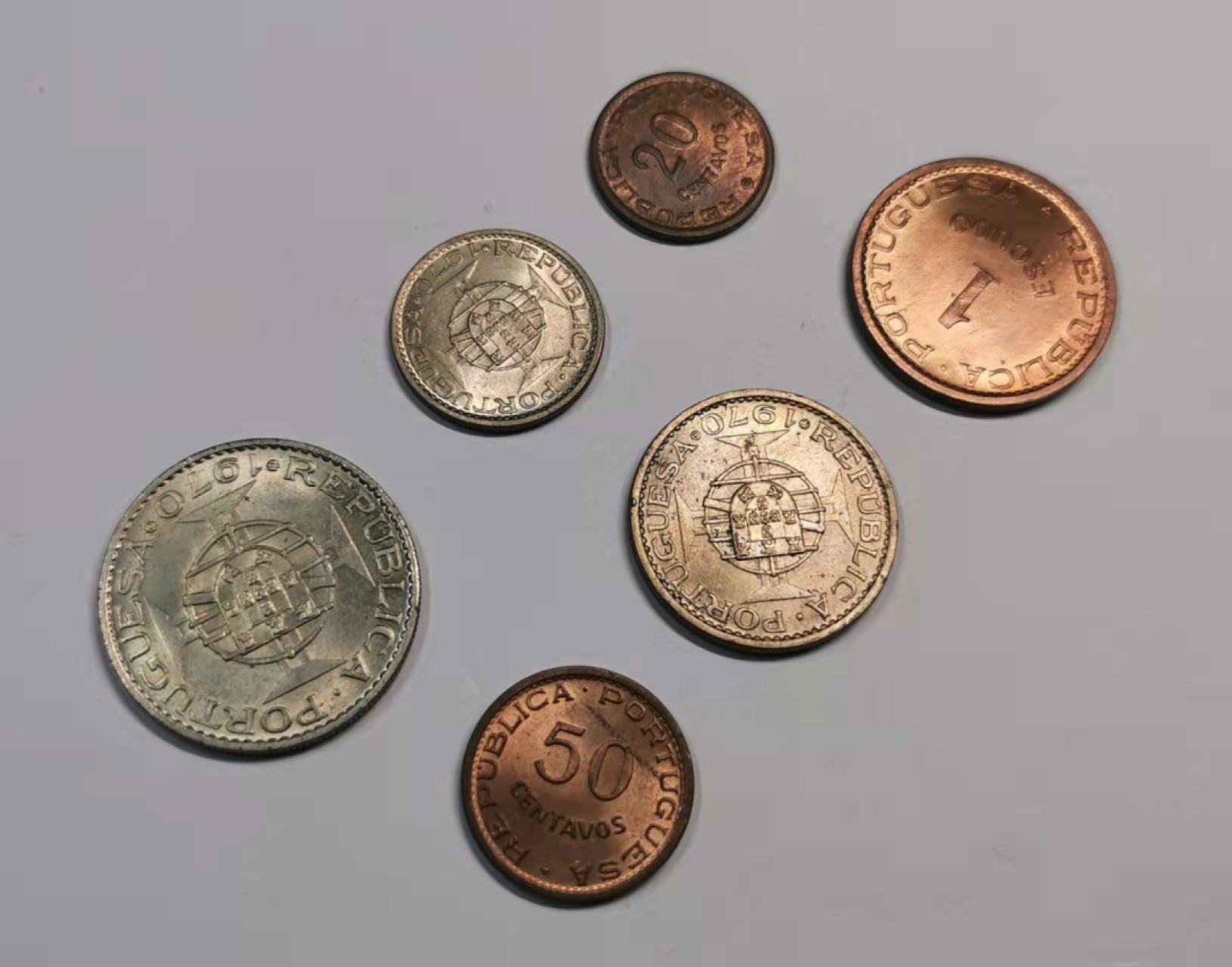 欧罗巴与亚细亚的春天奏鸣曲—凡希社世界钱币微拍第一百九十期 1970葡属帝汶MINT SET六枚套UNC