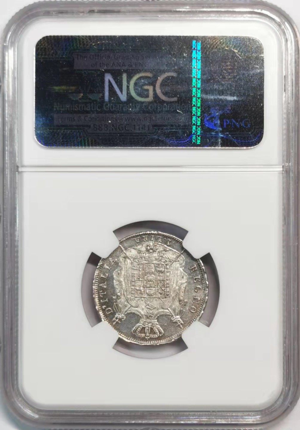 欧罗巴与亚细亚的春天奏鸣曲—凡希社世界钱币微拍第一百九十期 稀！1809M拿破仑意大利王国1里拉银币NGC-MS63亚军类镜面！