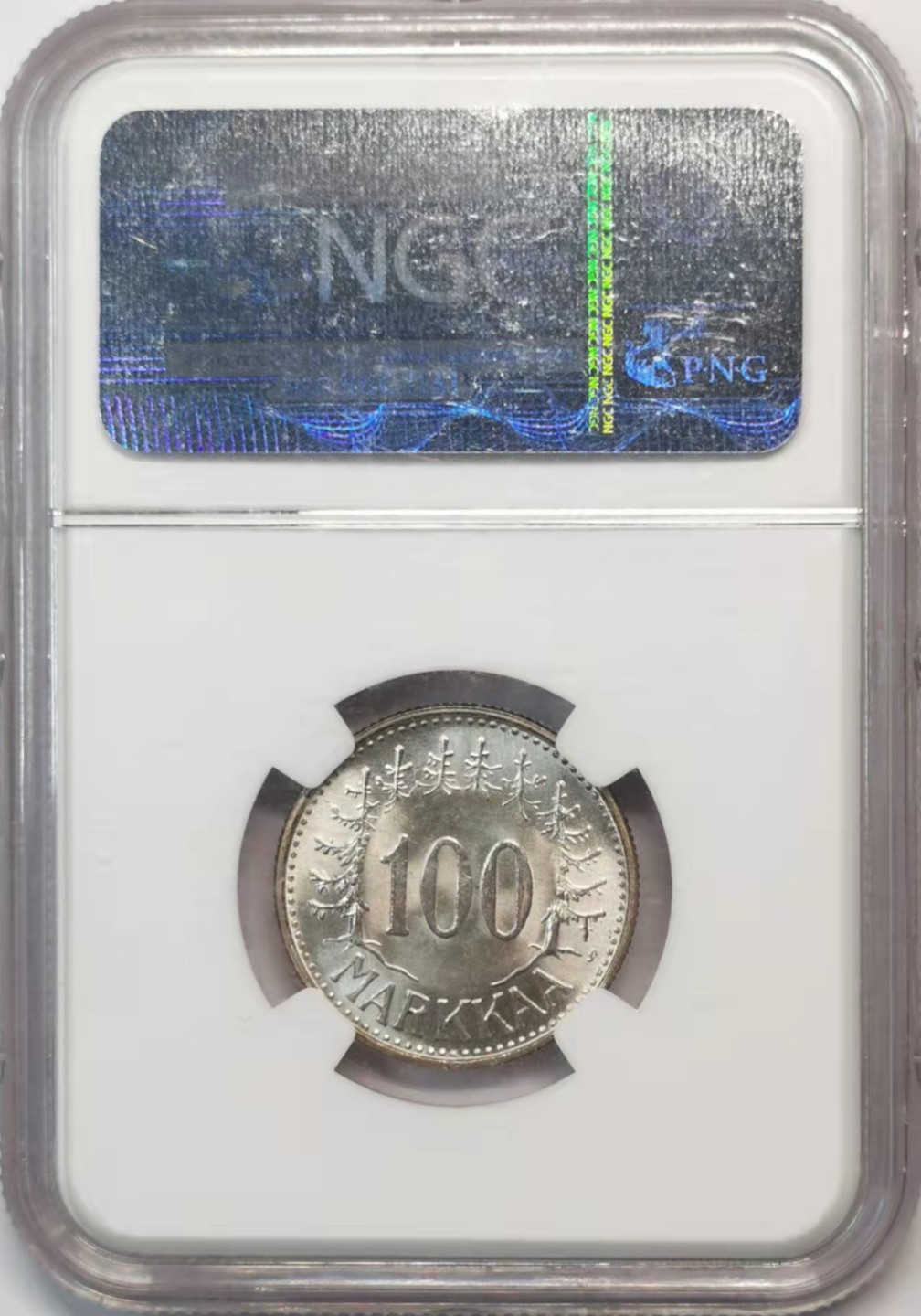 欧罗巴与亚细亚的春天奏鸣曲—凡希社世界钱币微拍第一百九十期 1960芬兰100马克银币NGC-MS66