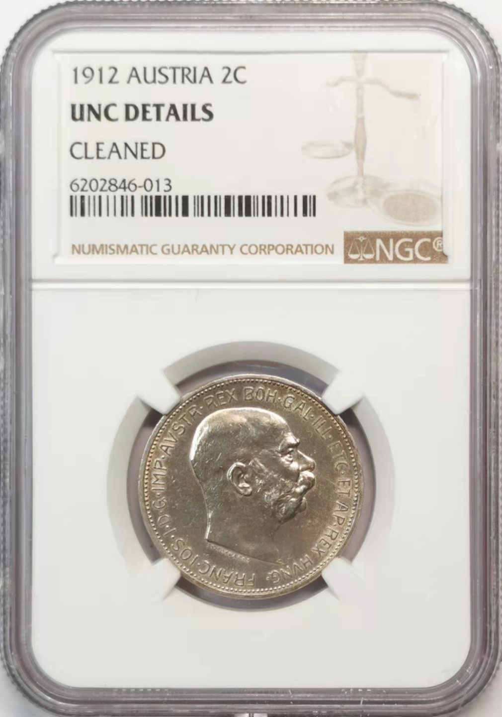 欧罗巴与亚细亚的春天奏鸣曲—凡希社世界钱币微拍第一百九十期 1912奥地利2科罗娜银币NGC-UNCD