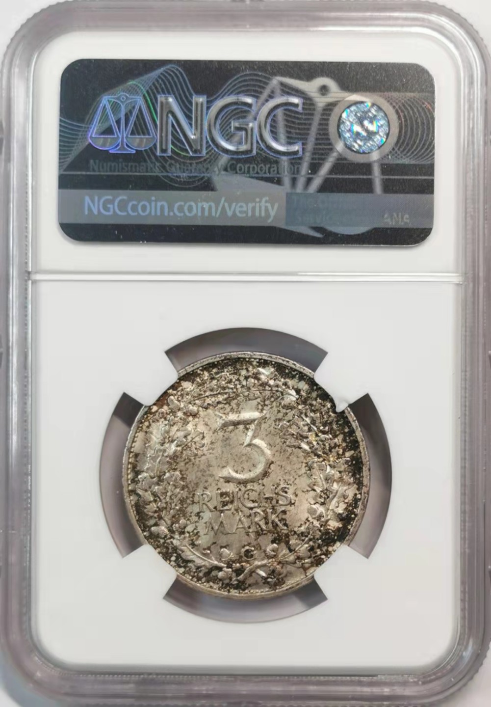 欧罗巴与亚细亚的春天奏鸣曲—凡希社世界钱币微拍第一百九十期 1925魏玛莱茵兰纪念3马克银币NGC-MS63