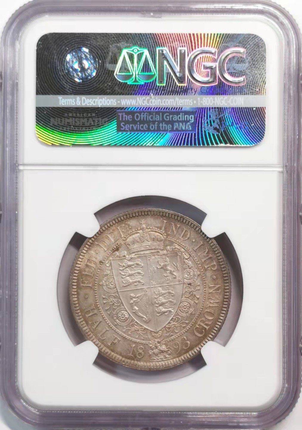 欧罗巴与亚细亚的春天奏鸣曲—凡希社世界钱币微拍第一百九十期 荐！1893英国老维批纱半克朗NGC-MS65粉彩顶级品！