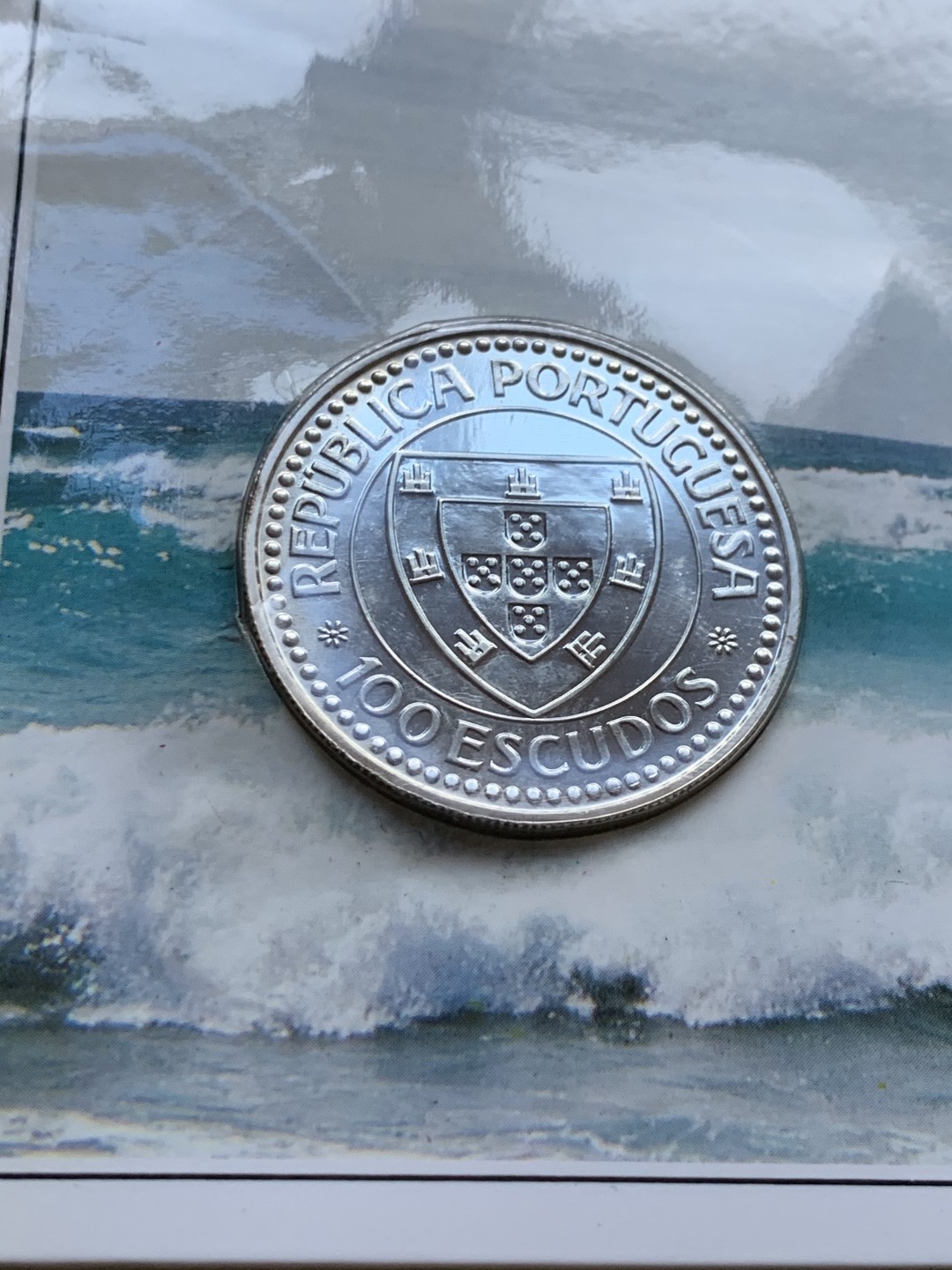 《竞宝斋》第37场-周日 首场自动拍卖 2件或者满200包顺丰 卡装葡萄牙 1987年航海家吉尔·埃阿尼 100埃斯库多大银币