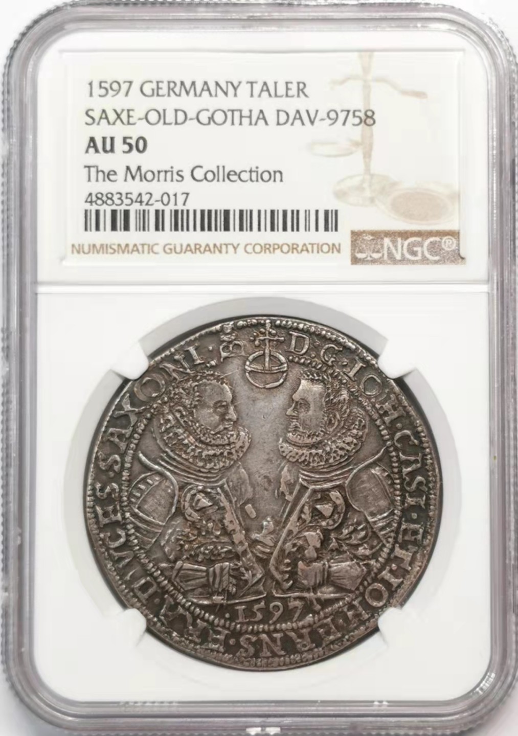 欧罗巴与亚细亚的春天奏鸣曲—凡希社世界钱币微拍第一百九十期 稀！1597萨克森奥登哥萨泰勒大银NGC-AU50名家旧藏附原纸袋