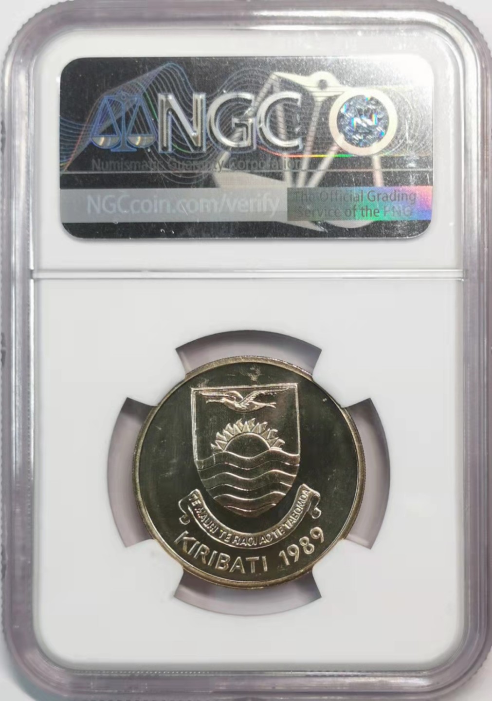 欧罗巴与亚细亚的春天奏鸣曲—凡希社世界钱币微拍第一百九十期 1989基里巴斯独立纪念2Dollar NGC-MS66