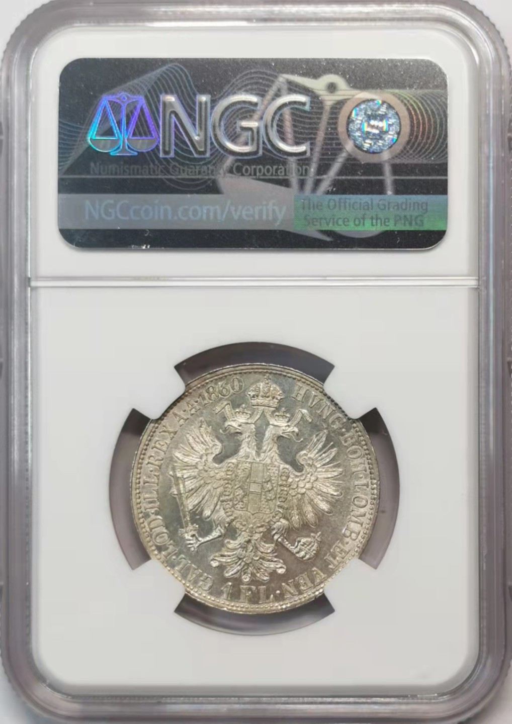 欧罗巴与亚细亚的春天奏鸣曲—凡希社世界钱币微拍第一百九十期 1860奥地利佛罗林银币NGC-UNCD