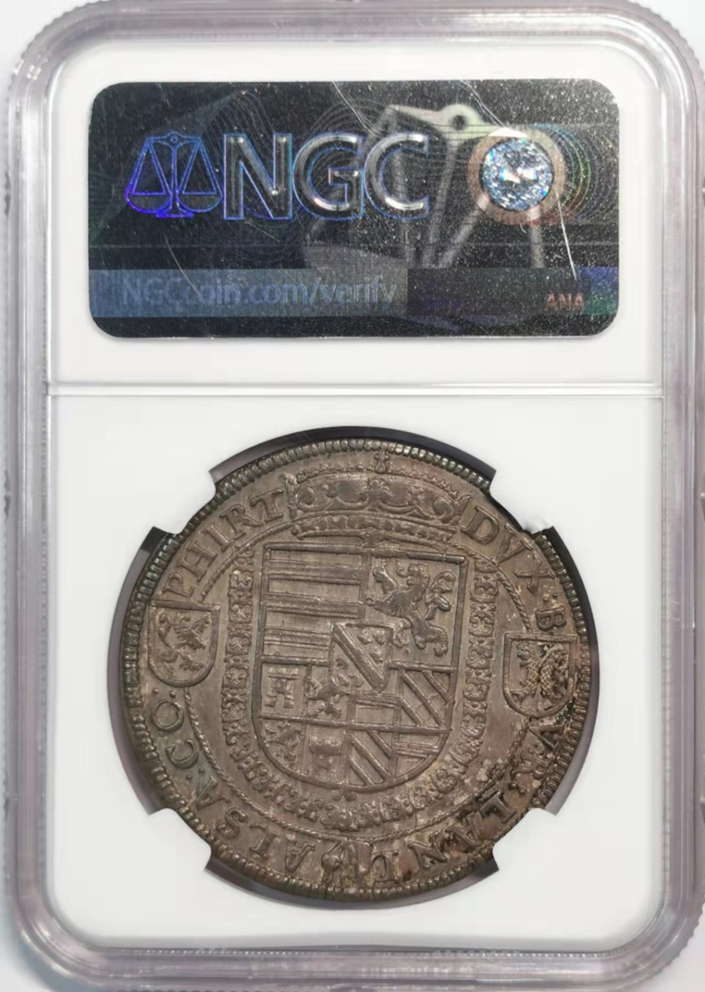 欧罗巴与亚细亚的春天奏鸣曲—凡希社世界钱币微拍第一百九十期 稀！1564-95神罗昂西塞姆 斐迪南五世执剑泰勒大银NGC-MS62黑彩！