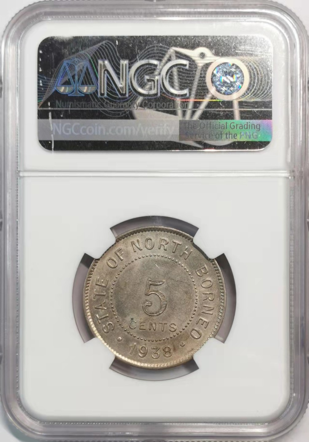 欧罗巴与亚细亚的春天奏鸣曲—凡希社世界钱币微拍第一百九十期 1938H英属北婆罗洲5分镍币NGC-MS64