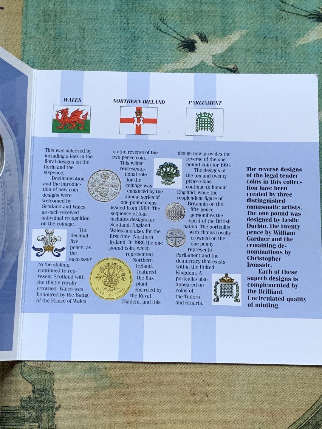 《竞宝斋》第37场-周日 首场自动拍卖 2件或者满200包顺丰 原封装 英国 1991年 7枚套 卡装币